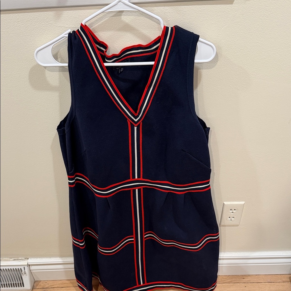 Tommy Hilfiger Navy Tank Top with Red Accents